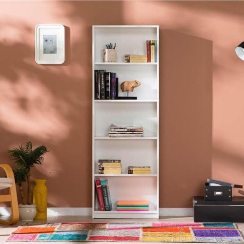 Max 5 Raflı Kitaplık - Beyaz
