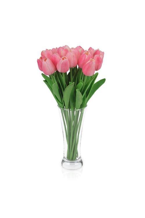 10’lu Pembe Lale Ev Dekor Vazo Süsü