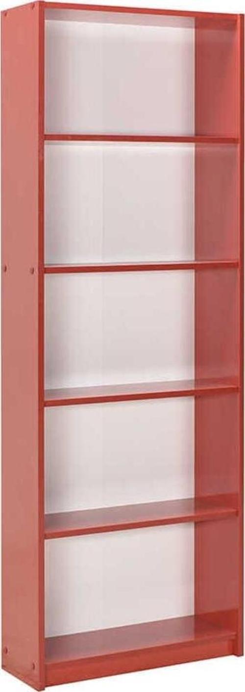 Max 5 Raflı Kitaplık-parlak Kırmızı 58x170x23 Cm (gxyxd)
