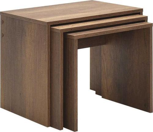 Trıple Zigon Sehpa - Koyu Ceviz (oslo Ceviz) 55x47x40 Cm (gxyxd)