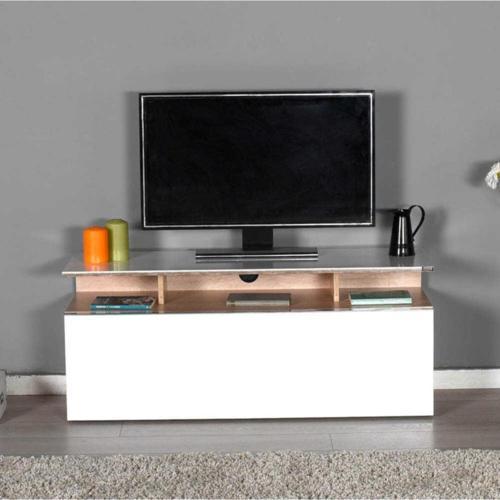 Vision Çekmeceli Tv Sehpası TVC-529-SP-1 Sonoma-Lake Beyaz