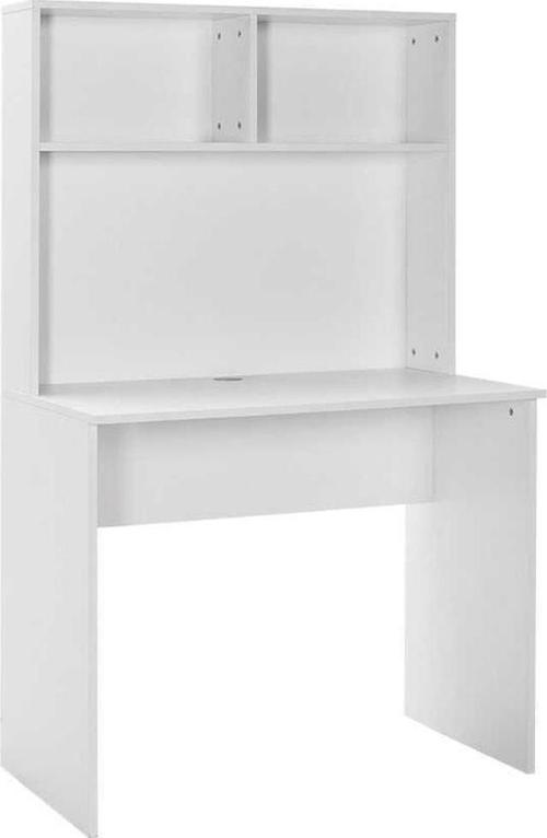 White Raflı Çalışma Masası-mat Beyaz 90x148x52 Cm (gxyxd)