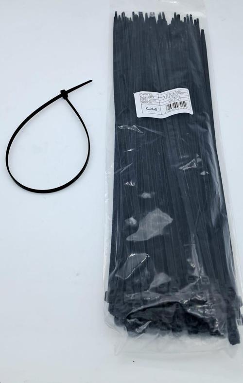 CIRT 4,8 MM X 400 MM KABLO BAĞI İTHAL SİYAH 1 PAKET = 100 ADET UNIVERSAL cc