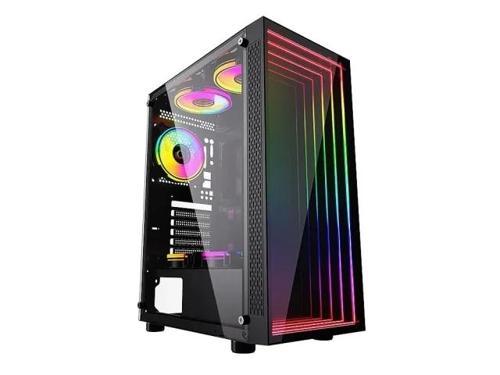 Special Optical Illusion ARGB Front Panel Gaming PC ATX Case