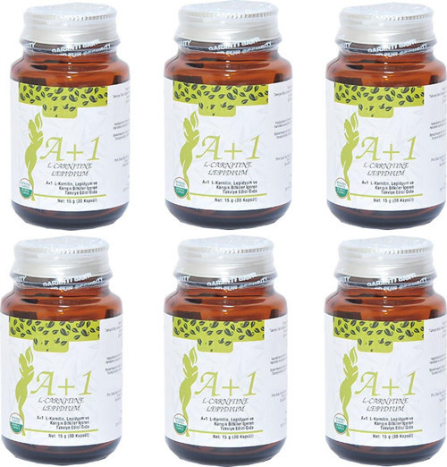 A1 L-Carnitine Lepidium Bitkisel 30 Kapsül X 6 Adet