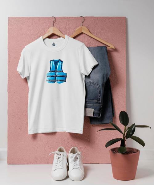 Oversize Can Yeleği Tasarım unisex T-shirt