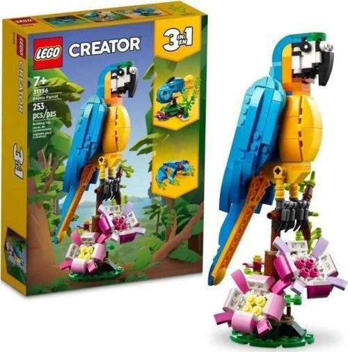 Creator 3'ü 1 Arada Egzotik Papağan Yapım Oyuncak Seti (31136)
