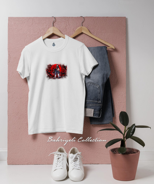 Oversize Itachi Uchiha Naruto Uzumaki Tasarımlı Unisex T-Shirt