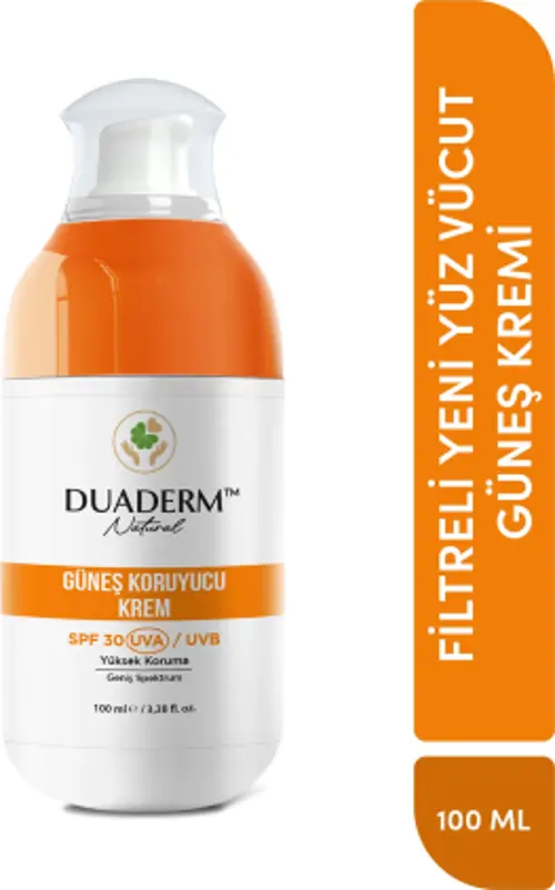 YÜZ VE VÜCUT GÜNEŞ KREMİ 30 SPF 100 ML