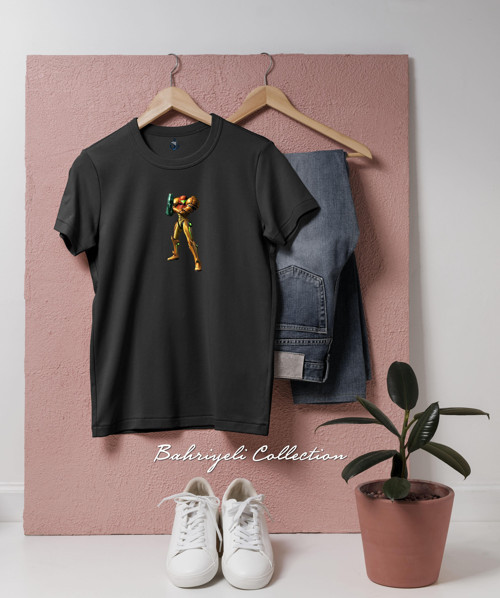 Oversize Metroid Prime 2 Tasarımlı Unisex T-Shirt