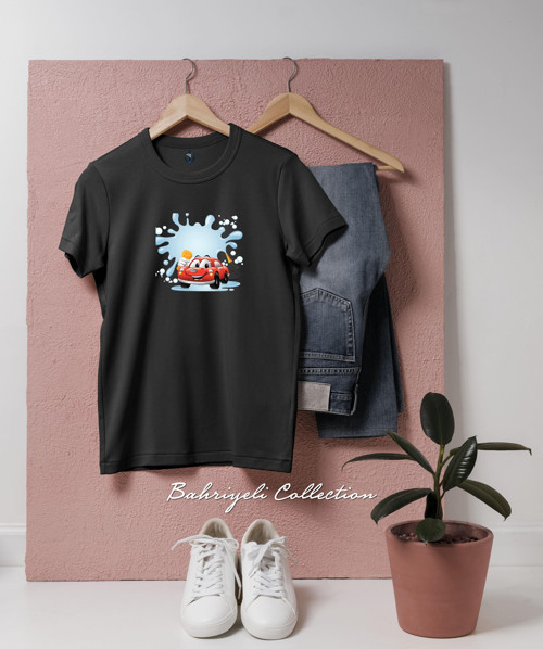 Oversize car wash oto yıkama araba Tasarımlı Unisex T-Shirt