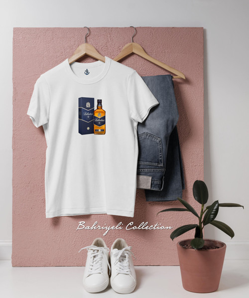 Oversize Blended whiskey Scotch Tasarımlı Unisex T-Shirt
