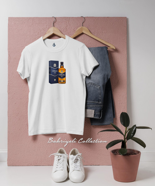 Oversize Blended whiskey Scotch Tasarımlı Unisex T-Shirt