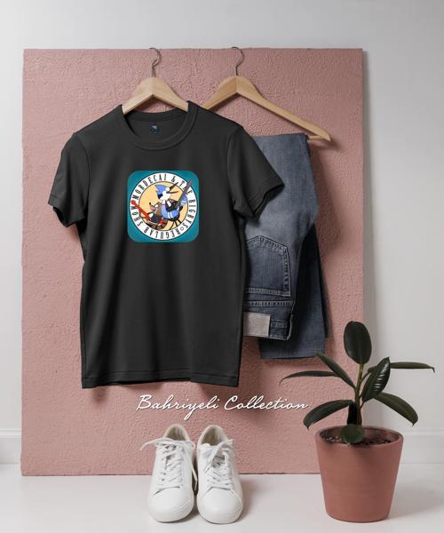 Oversize Rigby Desktop Cartoon Tasarımlı Unisex T-Shirt