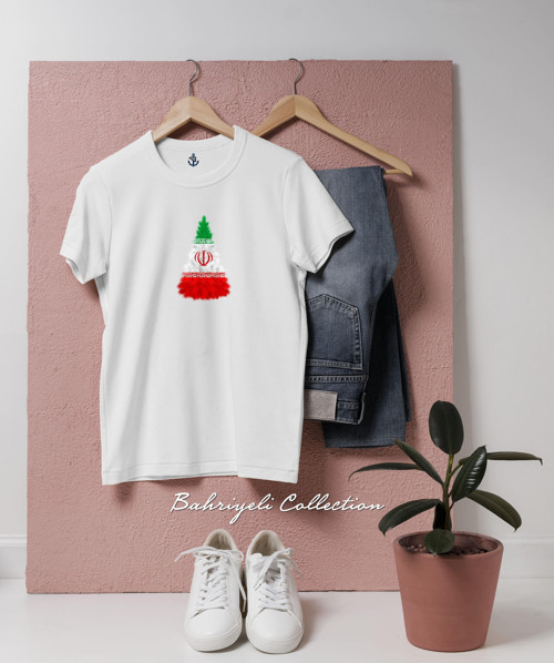 Oversize iran bayrağı Tasarımlı Unisex T-Shirt