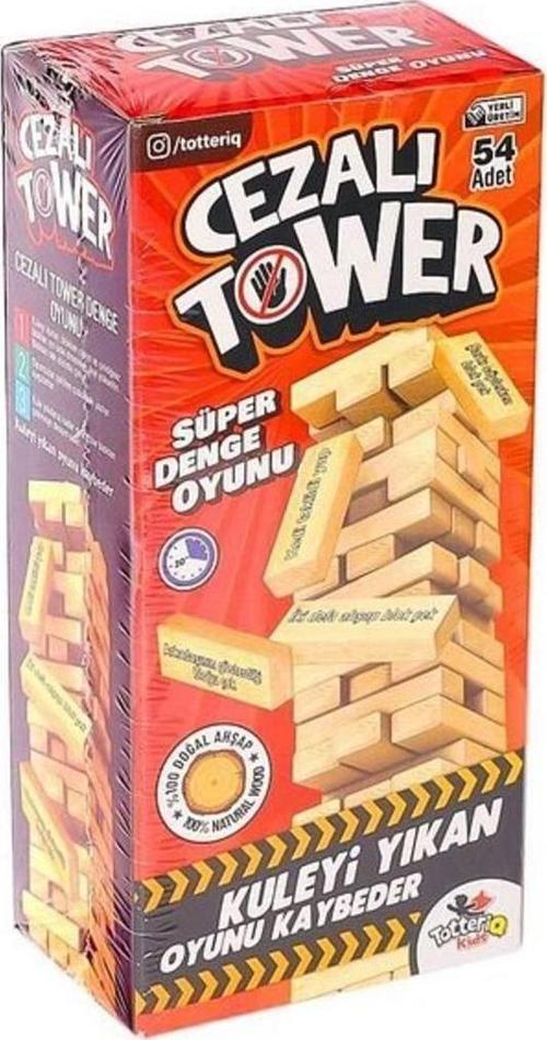 Cezalı Jenga Denge Oyunu cezalı Tower Büyük boy 54 parça