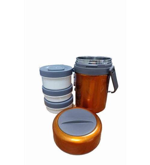 1.9 Lt Paslanmaz Çelik Yemek Termosu 3 Katlı Sızdırmaz Sefer Tası
