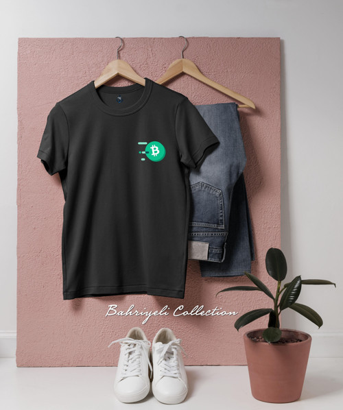 Oversize BCH Bitcoin Cash Coin Cep Tasarımlı Unisex T-Shirt