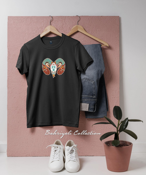 Oversize koç burcu Tasarımlı Unisex T-Shirt