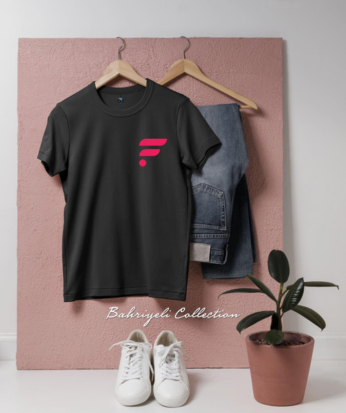 Oversize flare flr kripto coin Cep Tasarımlı Unisex T-Shirt