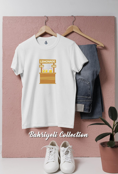 Oversize Limonata Shop Tasarımlı Unisex T-Shirt