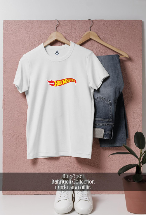 Oversize Hot Wheel s Logo Toy Tasarımlı Unisex T-Shirt