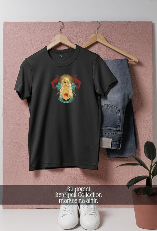 Oversize Game Of Thrones Daenerys Targaryen Tasarımlı Unisex T-Shirt