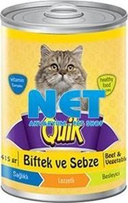 Kedi Konservesi 415 gr Biftek ve Sebzeli