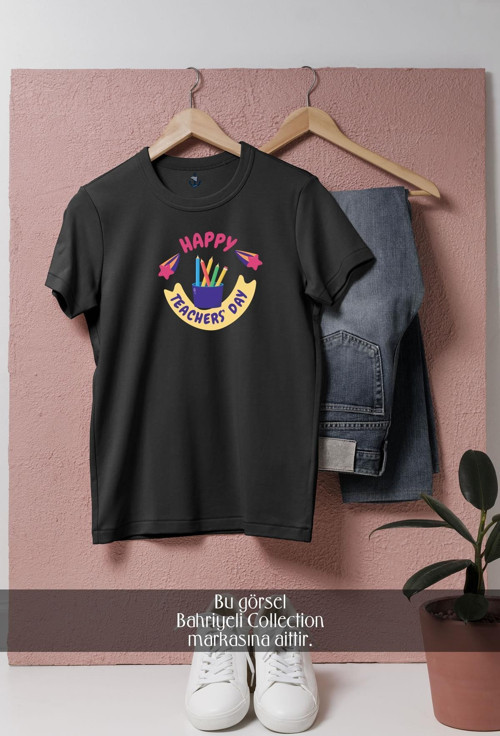 Oversize Öğretmenler Günü Yazı Tasarımlı Unisex T-Shirt