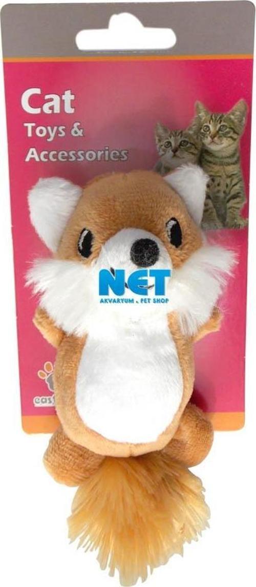 Peluş Hışırtı Kedi Oyuncağı Tilki 95X5 CM