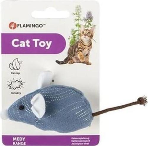 Catnipli Peluş Sesli Fare Kedi Oyuncağı 7 cm