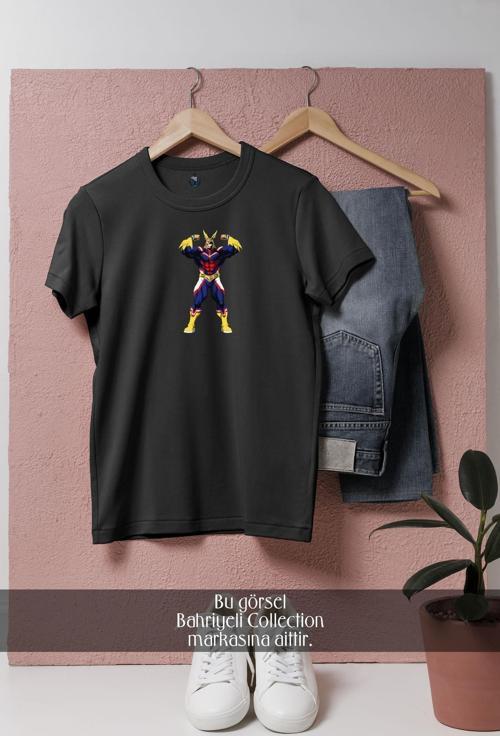 Oversize My Hero Academia All Might İllustration  Tasarımlı Unisex T-Shirt
