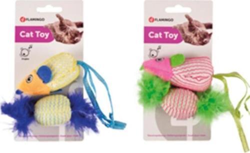 Kumaş ikili Kedi Oyuncağı