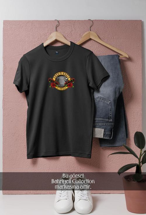 Oversize Guns N' Roses Pinball  Tasarımlı Unisex T-Shirt