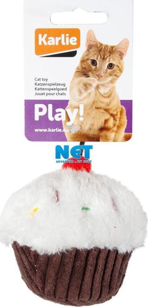Peluş Kedi Oyuncağı 11,5 CM KEK Beyaz- Kahve Rengi