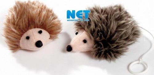 Titreyen Peluş Kirpi 8X6.5X4.5 Kahve Rengi