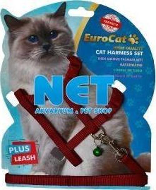 Kedi Göğüs Tasması Düz Kahverengi