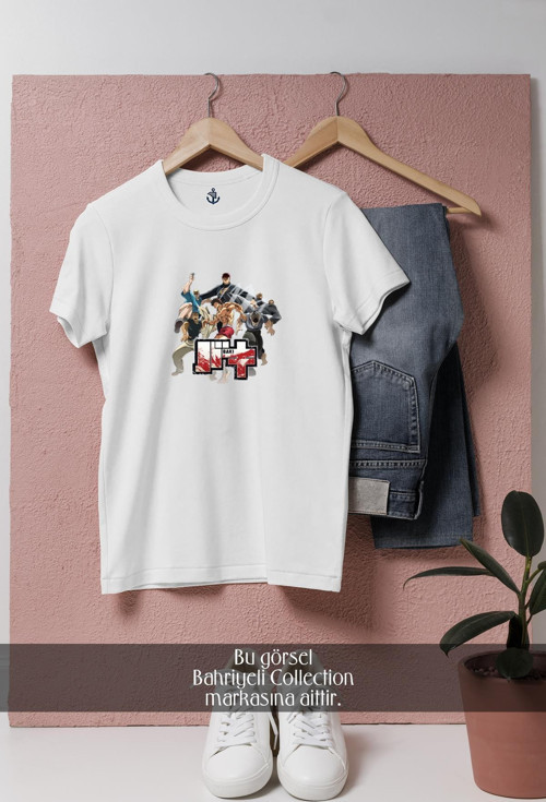 Oversize Bakı 2018 Anime Tasarımlı Unisex T-Shirt