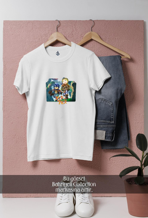 Oversize Made İn Abyss Tasarımlı Unisex T-Shirt