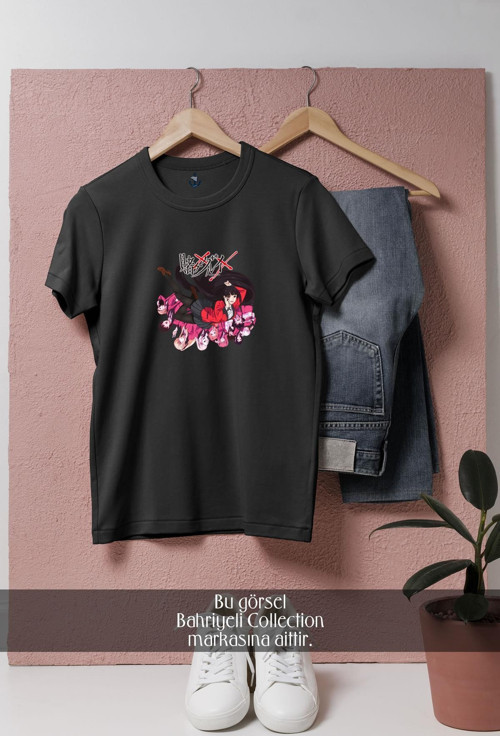 Oversize Kakegurui Anime Tasarımlı Unisex T-Shirt