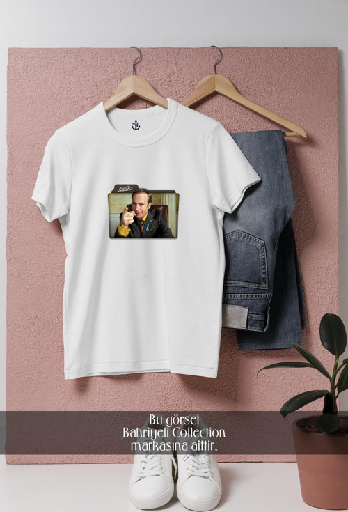 Oversize Better Call Saul Dizi Tasarımlı Unisex T-Shirt