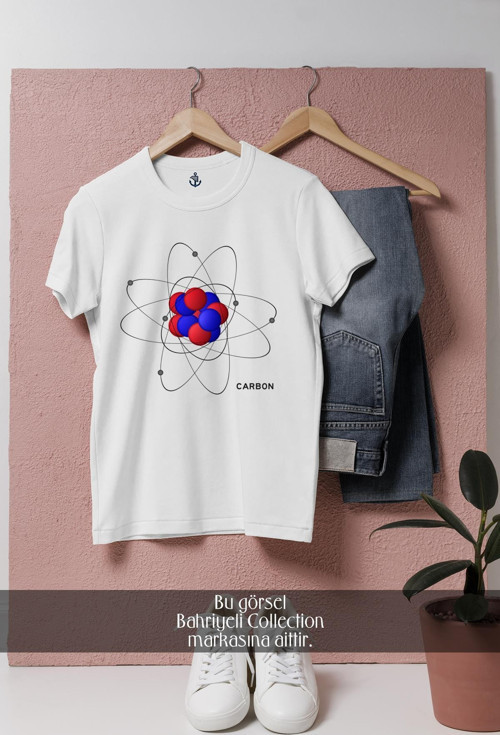 Oversize Karbon Tasarımlı Unisex T-Shirt