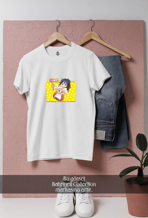 Oversize Himouto! Umaru-Chan Tasarımlı Unisex T-Shirt