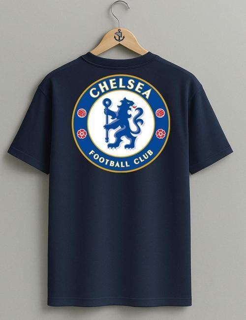 Oversize Chelsea F.C. Premier League Sırt Tasarımlı Unisex T-Shirt