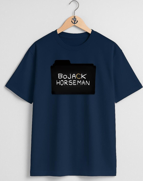 Oversize Bojack Horseman Göğüs Tasarımlı Unisex T-Shirt