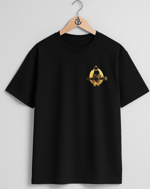 Oversize Sat Bröve Cep ve Sırt Tasarımlı Unisex T-Shirt