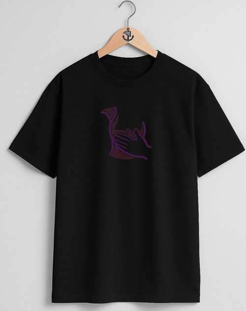 Oversize Meme Kanseri Göğüs Tasarımlı Unisex T-Shirt