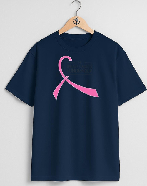 Oversize Breast Cancer Awareness Fundraising Göğüs Tasarımlı Unisex T-Shirt