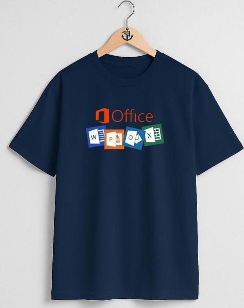 Oversize Microsoft Office 365 Microsoft Excel Göğüs Tasarımlı Unisex T-Shirt