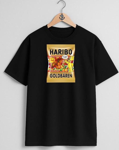 Oversize Haribo Şeker Göğüs Tasarımlı Unisex T-Shirt